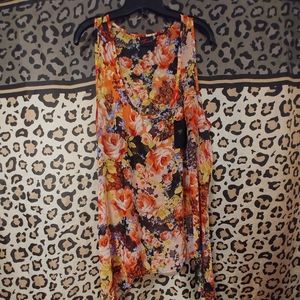 Torrid 2 Floral Chiffon Top